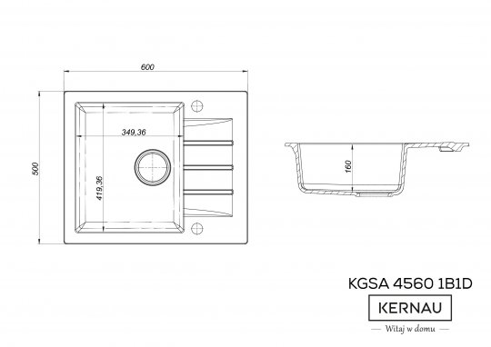 KGS A 4560 1B1D PURE WHITE